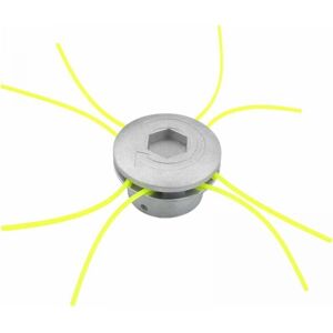 CYSLMUK Universal Brush Cutter Head, Aluminum Trimmer Head with Line Brush Cutter Accessory with 4 Lines for Lawn Mower, 72 x 44.5 mm CYSLMUK Universal Brush Cutter Head, Aluminum Trimmer Head with Line Brush Cutter Accessory with 4 Lines for Lawn Mower, 72 x 44.5 mm