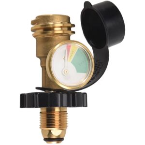 Tlily - Universal Propane Tank Adapter with Gauge Converts QCC1/Type 1 Level Indicator for rv Campe, Cylinder Tlily - Universal Propane Tank Adapter with Gauge Converts QCC1/Type 1 Level Indicator for rv Campe, Cylinder