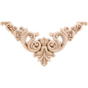 TLILY Unpainted Wood Oak Carved Corner Onlay Applique Furniture Home Decor 12.5x12.5cm TLILY Unpainted Wood Oak Carved Corner Onlay Applique Furniture Home Decor 12.5x12.5cm