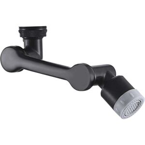 YMYNY Upgraded Bathroom Sink Faucet Aerator, Universal Swivel Head, 1080 Degree Rotatable Robotic Arm for Adults and Kids (Black) mumu YMYNY Upgraded Bathroom Sink Faucet Aerator, Universal Swivel Head, 1080 Degree Rotatable Robotic Arm for Adults and Kids (Black) mumu