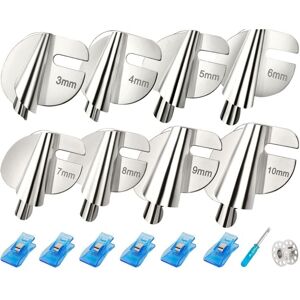 TLILY Upgraded Universal Sewing Rolled Hemmer Foot Set 8 Sizes Hem Presser (3-10mm) Wide TLILY Upgraded Universal Sewing Rolled Hemmer Foot Set 8 Sizes Hem Presser (3-10mm) Wide