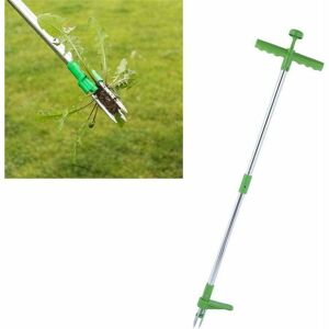 HOOPZI Upright Weed Puller, Portable Weed Puller with 3 Claws Long Handle Garden Lawn Root Killer Manual Weeder Removal Tool Garden Accessory HOOPZI Upright Weed Puller, Portable Weed Puller with 3 Claws Long Handle Garden Lawn Root Killer Manual Weeder Removal Tool Garden Accessory
