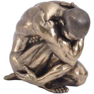 Upscaled Keswick Male Clutching Sculpture - Stone Powder/Polyresin - L34.5 x W53.5 x H45 cm - Bronze Upscaled Keswick Male Clutching Sculpture - Stone Powder/Polyresin - L34.5 x W53.5 x H45 cm - Bronze