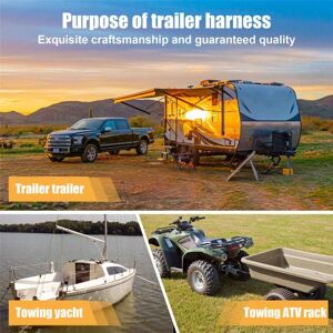 Tlily - usa to European Trailer Light Converter 7 Way Flat Socket (us Vehicle) 13-Pin Round Plug (eu Trailer) Tlily - usa to European Trailer Light Converter 7 Way Flat Socket (us Vehicle) 13-Pin Round Plug (eu Trailer)