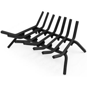 Costway - v Shape Fireplace Grate Heavy-Duty Iron Fireplace Log Holder w/ Seven Steel Bars Costway - v Shape Fireplace Grate Heavy-Duty Iron Fireplace Log Holder w/ Seven Steel Bars