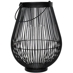 Ivyline - Venere Lantern with Glass Insert - Metal - L26 x W26 x H33.5 cm - Black Ivyline - Venere Lantern with Glass Insert - Metal - L26 x W26 x H33.5 cm - Black