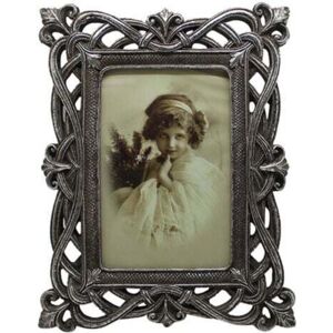 Biscottini - Set 2 Vertical / horizontal resin made antiqued silver finish W18,5xDP2xH24 cm sized photo holder Biscottini - Set 2 Vertical / horizontal resin made antiqued silver finish W18,5xDP2xH24 cm sized photo holder