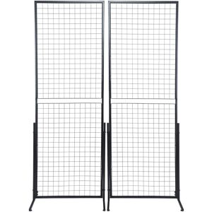 VEVOR Mophorn - 2' x 5.6' Grid Wall Panels Tower, 2-Pack, Floorstanding T-Base, Double-Sided Display Racks, Perfect for Art Craft Shows & Retail Stores, VEVOR Mophorn - 2' x 5.6' Grid Wall Panels Tower, 2-Pack, Floorstanding T-Base, Double-Sided Display Racks, Perfect for Art Craft Shows & Retail Stores,