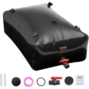 VEVOR 330L/87.17 Gallon Water Storage Bladder, RV Water Tank, 1000D PVC Collapsible Water Storage Containers, Large Capacity Soft Water Bag, Portable VEVOR 330L/87.17 Gallon Water Storage Bladder, RV Water Tank, 1000D PVC Collapsible Water Storage Containers, Large Capacity Soft Water Bag, Portable