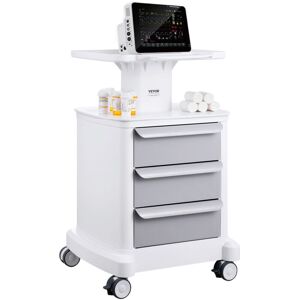 VEVOR 4 Tiers Lab Carts, Lab Utility Cart with 3 Drawers & 1 Top Tray, Mobile Medical Cart with ABS Material, Lab Rolling Cart with 4 Silent Wheels VEVOR 4 Tiers Lab Carts, Lab Utility Cart with 3 Drawers & 1 Top Tray, Mobile Medical Cart with ABS Material, Lab Rolling Cart with 4 Silent Wheels