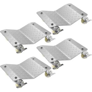 Vevor - 4PC 1100lbs per Each Car Tire Skates Tire/Wheel Dolly Ball Bearing Skate Dollies Vevor - 4PC 1100lbs per Each Car Tire Skates Tire/Wheel Dolly Ball Bearing Skate Dollies