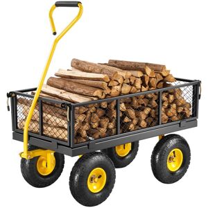 Vevor - 500 Lbs Steel Garden Cart, Heavy Duty Garden Wagon Cart Pullable on Wheels, Metal Yard Utility Wagon Carts with 10' All Terrain Tires, Mesh Vevor - 500 Lbs Steel Garden Cart, Heavy Duty Garden Wagon Cart Pullable on Wheels, Metal Yard Utility Wagon Carts with 10' All Terrain Tires, Mesh