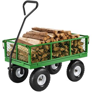 VEVOR 680 Lbs Steel Garden Cart on Wheels, Heavy Duty Garden Wagon Cart Pullable, Metal Outdoor Utility Yard Wagon Carts with 10" Tires, Mesh VEVOR 680 Lbs Steel Garden Cart on Wheels, Heavy Duty Garden Wagon Cart Pullable, Metal Outdoor Utility Yard Wagon Carts with 10" Tires, Mesh