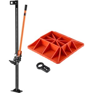 VEVOR Farm Jack with Base, 152.5 cm Utility High Lift Farm Jack, 3.18 Ton Capacity Ratcheting Off Road Utility Jacks, Heavy-Duty Lift Jacks with 130.1-1380 VEVOR Farm Jack with Base, 152.5 cm Utility High Lift Farm Jack, 3.18 Ton Capacity Ratcheting Off Road Utility Jacks, Heavy-Duty Lift Jacks with 130.1-1380