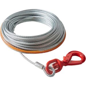 MOPHORN Vevor Galvanized Steel Winch Cable, 3/8 Inch x 50 Feet 15,200 lbs Breaking Strength, Wire Winch Rope with Swivel Hook, Towing Cable Heavy Duty, MOPHORN Vevor Galvanized Steel Winch Cable, 3/8 Inch x 50 Feet 15,200 lbs Breaking Strength, Wire Winch Rope with Swivel Hook, Towing Cable Heavy Duty,
