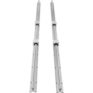 Linear Guide Rail Set, SBR20 1500mm, 2 Rails & 4 Slide Blocks, Linear Rails & Bearings Kit for cnc Routers, diy Automated Machines - Mophorn Linear Guide Rail Set, SBR20 1500mm, 2 Rails & 4 Slide Blocks, Linear Rails & Bearings Kit for cnc Routers, diy Automated Machines - Mophorn