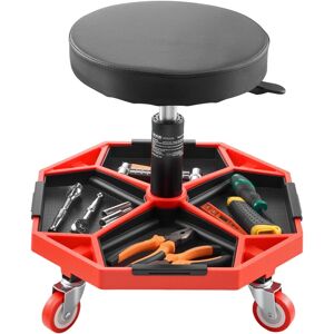 VEVOR Rolling Mechanic Stool with Wheels, 300 lbs Capacity Garage Seat/Work Stool, Adjustable Height (16.5-21.7 in) Roller Creeper Seat with Tool Tray, for VEVOR Rolling Mechanic Stool with Wheels, 300 lbs Capacity Garage Seat/Work Stool, Adjustable Height (16.5-21.7 in) Roller Creeper Seat with Tool Tray, for