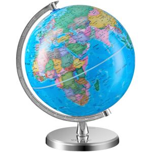 VEVOR Rotating World Globe with Stand, 8 in/203.2 mm, Educational Geographic Globe with Precise Time Zone ABS Material, 360° Spinning Globe for Kids VEVOR Rotating World Globe with Stand, 8 in/203.2 mm, Educational Geographic Globe with Precise Time Zone ABS Material, 360° Spinning Globe for Kids