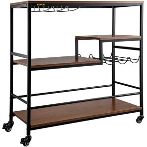 MOPHORN VEVOR Rustic Bar Cart, 3-Tier Industrial Bar Cart for Home, Bar Cart with Wine Rack & Glass Holders, 35.4 x 15.7 x 37.4 inches Home Bar & Serving MOPHORN VEVOR Rustic Bar Cart, 3-Tier Industrial Bar Cart for Home, Bar Cart with Wine Rack & Glass Holders, 35.4 x 15.7 x 37.4 inches Home Bar & Serving
