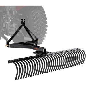 VEVOR Tow Behind Dethatcher, 60-inch Tow Dethatcher with 32 Steel Tines, 3-Point Lawn Dethatcher Rake with Attachments for Tractor, Landscape Rake VEVOR Tow Behind Dethatcher, 60-inch Tow Dethatcher with 32 Steel Tines, 3-Point Lawn Dethatcher Rake with Attachments for Tractor, Landscape Rake