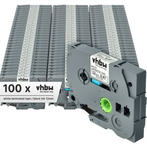Vhbw - 100x Label Tape compatible with Brother pt 1100CH, 1100QL, 1100ST, 1120, 1100SB, 1100SBV Label Printer 8m x 12 mm, Black on White Vhbw - 100x Label Tape compatible with Brother pt 1100CH, 1100QL, 1100ST, 1120, 1100SB, 1100SBV Label Printer 8m x 12 mm, Black on White