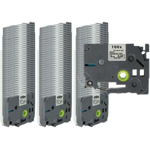 Vhbw - 100x Label Tape compatible with Brother pt D600, D600VP, D450, D450VP, D400, D400VP, E100 Label Printer 8m x 6 mm, Black on White Vhbw - 100x Label Tape compatible with Brother pt D600, D600VP, D450, D450VP, D400, D400VP, E100 Label Printer 8m x 6 mm, Black on White