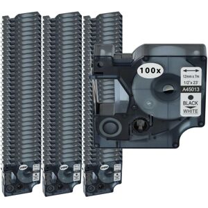 Vhbw - 100x Label Tape compatible with Dymo LabelManager 400, 300, 350, 260P, 280, 360D, 350D Label Printer 7m x 12 mm, Black on White Vhbw - 100x Label Tape compatible with Dymo LabelManager 400, 300, 350, 260P, 280, 360D, 350D Label Printer 7m x 12 mm, Black on White