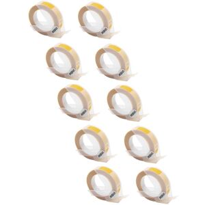 vhbw 10x 3D Embossing Label Tape compatible with Dymo Label Buddy 20008, Mini, Maxi 1755 Label Printer 3m x 9 mm, White on Yellow vhbw 10x 3D Embossing Label Tape compatible with Dymo Label Buddy 20008, Mini, Maxi 1755 Label Printer 3m x 9 mm, White on Yellow