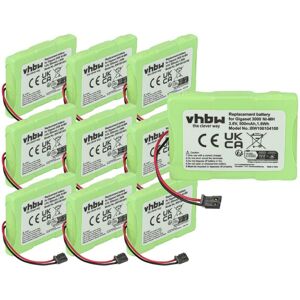 Vhbw - 10x Battery compatible with Telekom / T-Sinus 45M Wireless Landline Phone (500 mAh, 3.6 v, NiMH) Vhbw - 10x Battery compatible with Telekom / T-Sinus 45M Wireless Landline Phone (500 mAh, 3.6 v, NiMH)