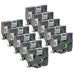 Vhbw - 10x Label Tape compatible with Brother pt D210, D210BK, D400, D210VP, D215e Label Printer 4m x 12 mm, Black on White, Laminated Vhbw - 10x Label Tape compatible with Brother pt D210, D210BK, D400, D210VP, D215e Label Printer 4m x 12 mm, Black on White, Laminated