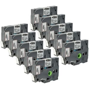 Vhbw - 10x Label Tape compatible with Brother pt H101, H100LB, H100L, H100R, H100P Label Printer 4m x 12 mm, Black on White, Laminated Vhbw - 10x Label Tape compatible with Brother pt H101, H100LB, H100L, H100R, H100P Label Printer 4m x 12 mm, Black on White, Laminated
