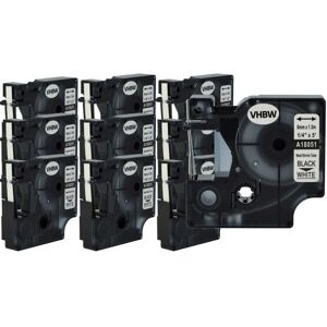Vhbw - 10x Label Tape compatible with Dymo RhinoPro 6000, 5000, 3000 Label Printer, Black on White, Heat Shrink Tape, 6 mm Vhbw - 10x Label Tape compatible with Dymo RhinoPro 6000, 5000, 3000 Label Printer, Black on White, Heat Shrink Tape, 6 mm