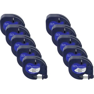 Vhbw - 10x Label Tape Plastic compatible with Dymo Label Printer 4m x 12 mm, Black on White Vhbw - 10x Label Tape Plastic compatible with Dymo Label Printer 4m x 12 mm, Black on White