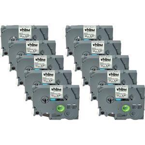 Vhbw - 10x Label Tape compatible with Brother pt P300BT, H300, H110BK, H300LI, H75, H75S, H200 Label Printer 8m x 12 mm, Black on White Vhbw - 10x Label Tape compatible with Brother pt P300BT, H300, H110BK, H300LI, H75, H75S, H200 Label Printer 8m x 12 mm, Black on White