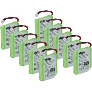 Vhbw - 10x Battery compatible with bt Verve 410 twin, 450 black, 410 treo, 450 red, 450 quad, 450 Wireless Landline Phone (600mAh, 2.4 v, NiMH) Vhbw - 10x Battery compatible with bt Verve 410 twin, 450 black, 410 treo, 450 red, 450 quad, 450 Wireless Landline Phone (600mAh, 2.4 v, NiMH)