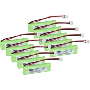 Vhbw - 10x Battery compatible with Medion Life X63005, X63016 Wireless Landline Phone (500 mAh, 2.4 v, NiMH) Vhbw - 10x Battery compatible with Medion Life X63005, X63016 Wireless Landline Phone (500 mAh, 2.4 v, NiMH)