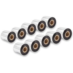 vhbw 10x Thermal Ribbon compatible with Zebra ZT230, ZT220, ZT200-Serie Label Printer, 70 mm x 300 m, Wax-Plus, Black vhbw 10x Thermal Ribbon compatible with Zebra ZT230, ZT220, ZT200-Serie Label Printer, 70 mm x 300 m, Wax-Plus, Black