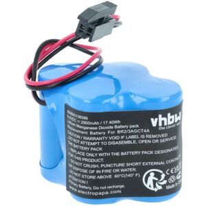 VHBW Battery compatible with Dantona Matt Pack raid Controller (2900 mAh, 6 v, Li-Ion) - Replacement for BR-2/3AGCT4A, A06B-6114-K504, A98L-0031-0025, cl VHBW Battery compatible with Dantona Matt Pack raid Controller (2900 mAh, 6 v, Li-Ion) - Replacement for BR-2/3AGCT4A, A06B-6114-K504, A98L-0031-0025, cl