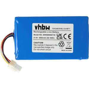 Vhbw - 1x Battery compatible with Samsung Powerbot VR10M703CWG/GE, VR10M702PUW, VR10M703PWG Home Cleaner (2600mAh, 21.6 v, Li-Ion) - Without Housing Vhbw - 1x Battery compatible with Samsung Powerbot VR10M703CWG/GE, VR10M702PUW, VR10M703PWG Home Cleaner (2600mAh, 21.6 v, Li-Ion) - Without Housing