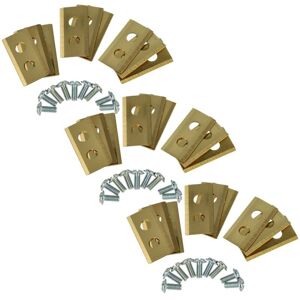 27x Replacement Blade compatible with Kress Mission KR133E, KR172, KR136E, KR123E Cordless Lawnmower - Cutter Blades, Goldsteel (titan coating) - Vhbw 27x Replacement Blade compatible with Kress Mission KR133E, KR172, KR136E, KR123E Cordless Lawnmower - Cutter Blades, Goldsteel (titan coating) - Vhbw