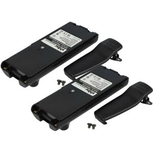vhbw 2x Battery compatible with Icom IC-A24, IC-F11, IC-A6, IC-A6E, IC-A24E Radio, Walkie-Talkie (2300 mAh, 7.2 V, NiMH) + Belt Clip vhbw 2x Battery compatible with Icom IC-A24, IC-F11, IC-A6, IC-A6E, IC-A24E Radio, Walkie-Talkie (2300 mAh, 7.2 V, NiMH) + Belt Clip