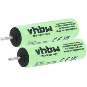vhbw 2x Battery compatible with Panasonic ER-CA35, ER-GB40, ER-5210, ER-CA70, ER-GB60, ER-5209 Electric Razor (2000mAh, 1.2 V, NiMH) vhbw 2x Battery compatible with Panasonic ER-CA35, ER-GB40, ER-5210, ER-CA70, ER-GB60, ER-5209 Electric Razor (2000mAh, 1.2 V, NiMH)