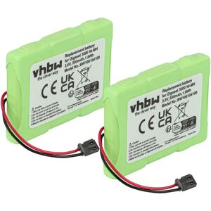Vhbw - 2x Battery compatible with Telekom / T-Sinus 45M Wireless Landline Phone (500mAh, 3.6 v, NiMH) Vhbw - 2x Battery compatible with Telekom / T-Sinus 45M Wireless Landline Phone (500mAh, 3.6 v, NiMH)
