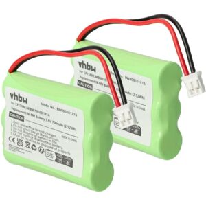 Vhbw - 2x Battery Replacement for Ericsson BKBNB10109/1R1A, CP15NM, TFL3X44AAA900-CB94-01A for Wireless Landline Phone (700 mAh, 3.6 v, NiMH) Vhbw - 2x Battery Replacement for Ericsson BKBNB10109/1R1A, CP15NM, TFL3X44AAA900-CB94-01A for Wireless Landline Phone (700 mAh, 3.6 v, NiMH)