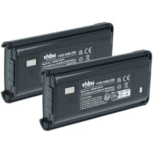 vhbw 2x Battery Replacement for Kenwood KNB-29A, KNB-29, BPKNB45LI, BPKNB29MHXT-1, BPKNB29MH for Radio, Walkie-Talkie (2300 mAh, 7.2 V, NiMH) vhbw 2x Battery Replacement for Kenwood KNB-29A, KNB-29, BPKNB45LI, BPKNB29MHXT-1, BPKNB29MH for Radio, Walkie-Talkie (2300 mAh, 7.2 V, NiMH)