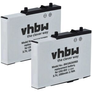 Vhbw - 2x Battery Replacement for Nintendo USG-001, USG-003 for Games Console (900 mAh, 3.7 v, Li-Ion) Vhbw - 2x Battery Replacement for Nintendo USG-001, USG-003 for Games Console (900 mAh, 3.7 v, Li-Ion)