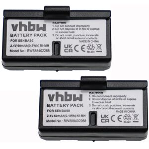 vhbw 2x Battery Replacement for Sennheiser BA90, E180, E90 for Wireless Headset Headphones (60mAh, 2.4 V, NiMH) vhbw 2x Battery Replacement for Sennheiser BA90, E180, E90 for Wireless Headset Headphones (60mAh, 2.4 V, NiMH)