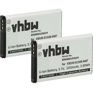 Vhbw - 2x Battery Replacement for Siemens V30145-K1310K-X447-0-HY, V30145-K1310K-X447 for Wireless Landline Phone (1050mAh, 3.7 v, Li-Ion) Vhbw - 2x Battery Replacement for Siemens V30145-K1310K-X447-0-HY, V30145-K1310K-X447 for Wireless Landline Phone (1050mAh, 3.7 v, Li-Ion)