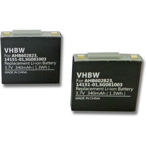 Vhbw - 2x Battery compatible with gn Netcom Jabra GN9125 Flex, GN9125 Micro, GN9125 Mini Wireless Headset Headphones (340 mAh, 3.7 v, Li-polymer) Vhbw - 2x Battery compatible with gn Netcom Jabra GN9125 Flex, GN9125 Micro, GN9125 Mini Wireless Headset Headphones (340 mAh, 3.7 v, Li-polymer)