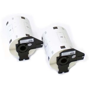 vhbw 2x Label Roll with Holder 102mm x 51mm (600 Label) Replacement for Brother DK-11240 for Label Maker vhbw 2x Label Roll with Holder 102mm x 51mm (600 Label) Replacement for Brother DK-11240 for Label Maker